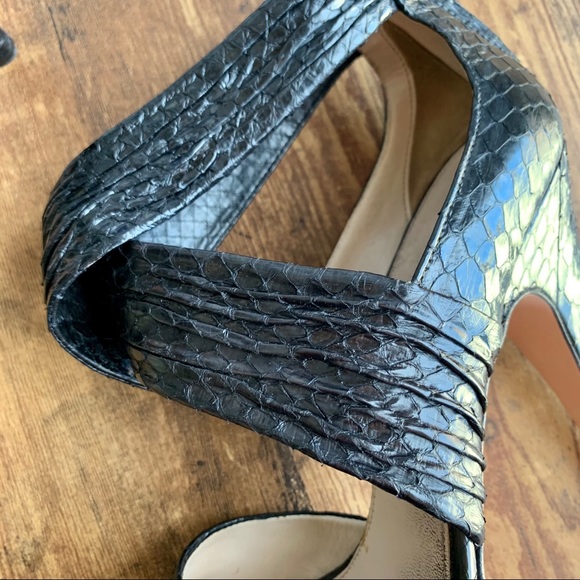 Prada Python Leather Platform Heels - Picture 14 of 16